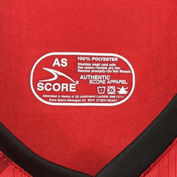 Men's Red Soccer Shirt - Picture 2 of 5